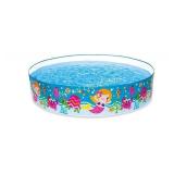 Intex 6ft X 6ft X 15in Snapset Kids Pool, Mermaid