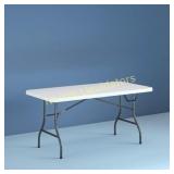 Cosco 6 Foot Centerfold Folding Table, White
Has