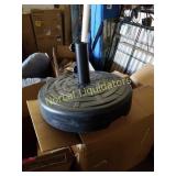 Patio umbrella stand fill with water preowned