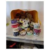 At least 30 rolls of Assorted ribbon