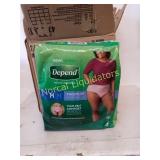 Womens depend size medium 2 18 count packages