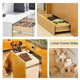 5 Pairs 22 Inch Full Extension Drawer Slides Soft
