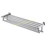 30-Inch Large Towel Rack with Shelf Stainless