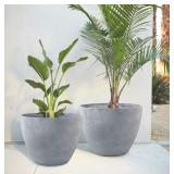 Flower Pot Garden Planters Outdoor Indoor, Resin