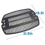 Hosom 7645 Cast-Iron Cooking Grates for Weber