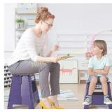 Delxo Folding Step Stool 16 inch Plastic Folding