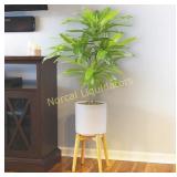 Brightech Jayce – Ceramic Planter Pot & Wood