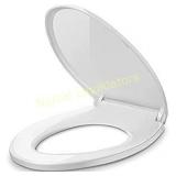 HONBOO Toilet Seat, Elongated with Slow-Close