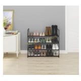 Homebi 4-Tier Shoe Rack Metal Shoe Tower 20-Pair