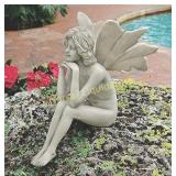 Design Toscano Pondering Secret Garden Fairy