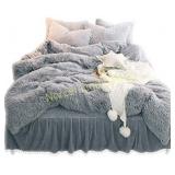 LIFEREVO Luxury Plush Shaggy Duvet Cover Set (1