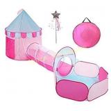TRUEDAYS Princess Castle Pink Play Tent with