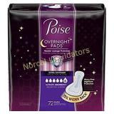 Poise Overnight Incontinence Pads, Ultimate