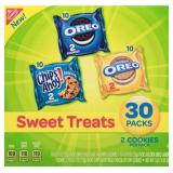 3 boxes Nabisco Sweet Treats, Variety Pack - 30