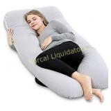 AngQi Pregnancy Pillow with Cotton Cover, U-Shape