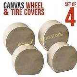 TCP Global Canvas Wheel Masker Set, 4 TIRE Covers
