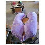 2 piece detachable body pillow with purple case