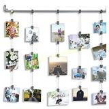Hanging Photo Organizer Rail With Chains and 32