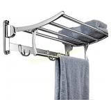 Candora Wall Mounted Shelf Towel Rack Stainless