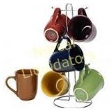 Coffee Cup Set by GIBSON Coffee Mug Set Stoneware