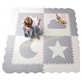 Baby Play Mat Tiles - 61" x 61" Extra Large, Non
