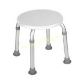 Drive Medical Adjustable Height Bath Stool, White