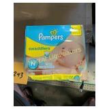 Pampers Swaddlers Diapers, Newborn,6 packages of