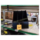 Magazine/file organizer 
Black 3 pocket
