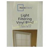 New Mainstays Light Filtering 1" Vinyl Blinds,