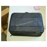 SOFT SIDE TRAIN TRAVEL MAKEUP CASE. NEW MEASURES