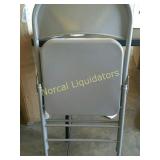 GRAY METAL FOLDING CHAIR
NEW