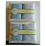 BABE LUV MUSLIN SWADDLE BLANKETS LOT OF 2 DOUBLE
