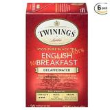 Twinings of London Decaffeinated English Breakfas)