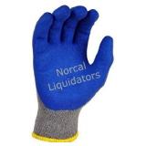 G & F 3100L-DZ Knit Work Gloves, Textured Rubber