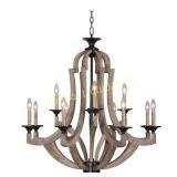 Craftmade Winton Weathered Pine 12-Lt  Chandelier