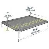 Elevated Cooling Dog Bed, Knitted Fabric Pet Cot,