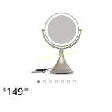 iHome All-In-One, 7X MAGNIFY, 9" 2-Sided LED