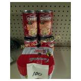 Campbells soup 
4 cans condensed chicken noodle