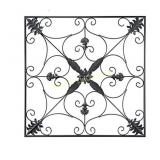 Victorian Style Hanging Art, Steel Décor, Square