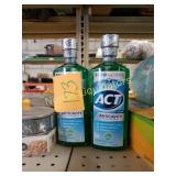 2 bottles of Act zero alcohol mouthwash. New