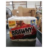 6 rolls Brawny paper towels and 12 rolls quilted