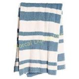 Barefoot Dreams Cozychic Baja Blanket - Dusk.