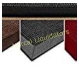 Sisal rug grey and black 80x275cm non slip rubber