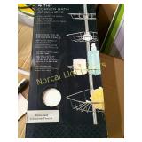 SHOWER CADDY 5- 8 FT ADJUSTABLE APPEARS LIKE NEW