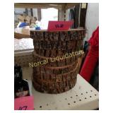 8 - 9" log rounds. REAL WOOD