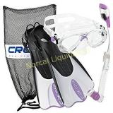 Cressi Palau Mask Fin Snorkel Set with Snorkeling