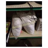 2 standard size down pillows like new