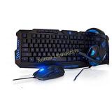 SportsBot SS301 Blue LED Gaming Over-Ear Headset