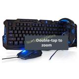 SportsBot SS301 Blue LED Gaming Over-Ear Headset