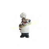 14.25 Inch Chef Serving and Drinking Wine
